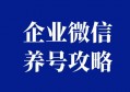 企业微信养号流程有哪些？实战干货分享